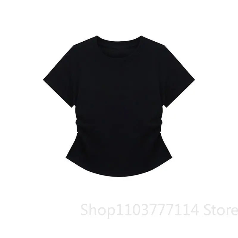 Women's Slim Fit Short Sleeve Top | Versatile Polyester Base Shirt