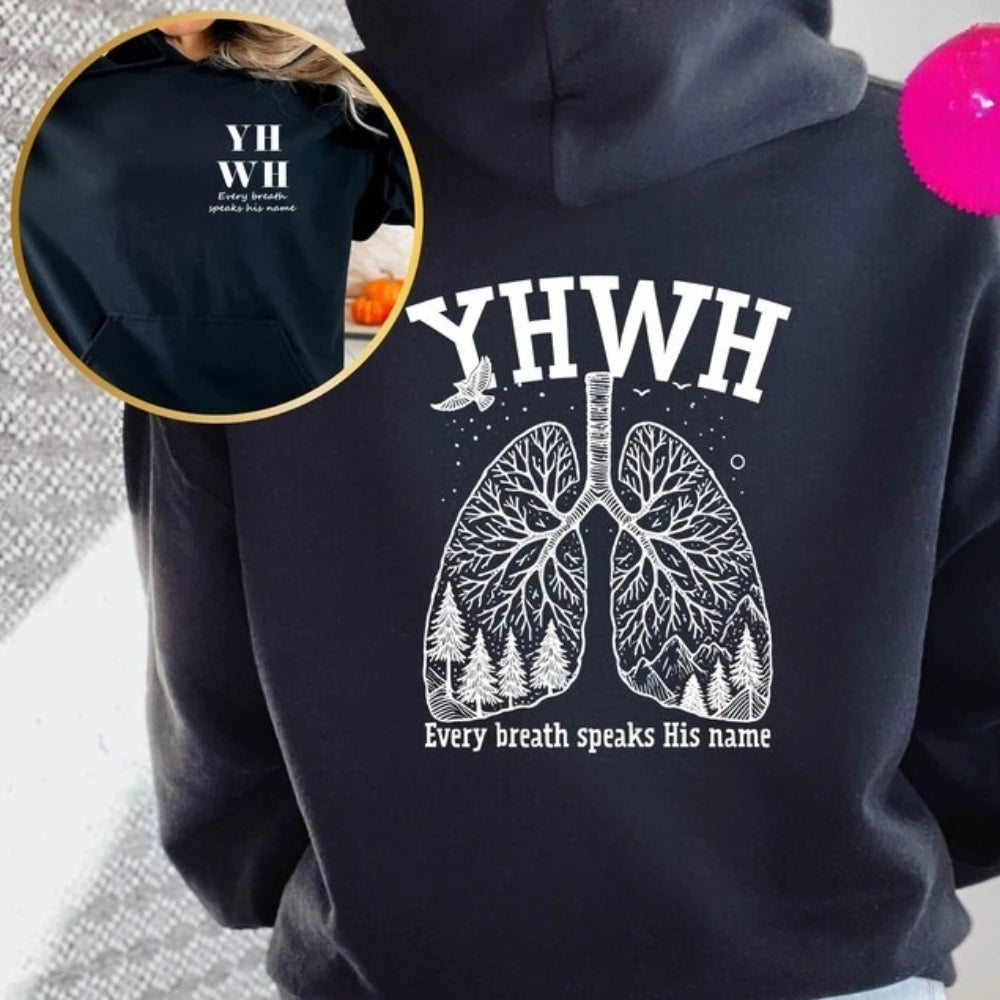 YHWH Lungs Sweatshirt | Yahweh Christian Pullover Hoodie
