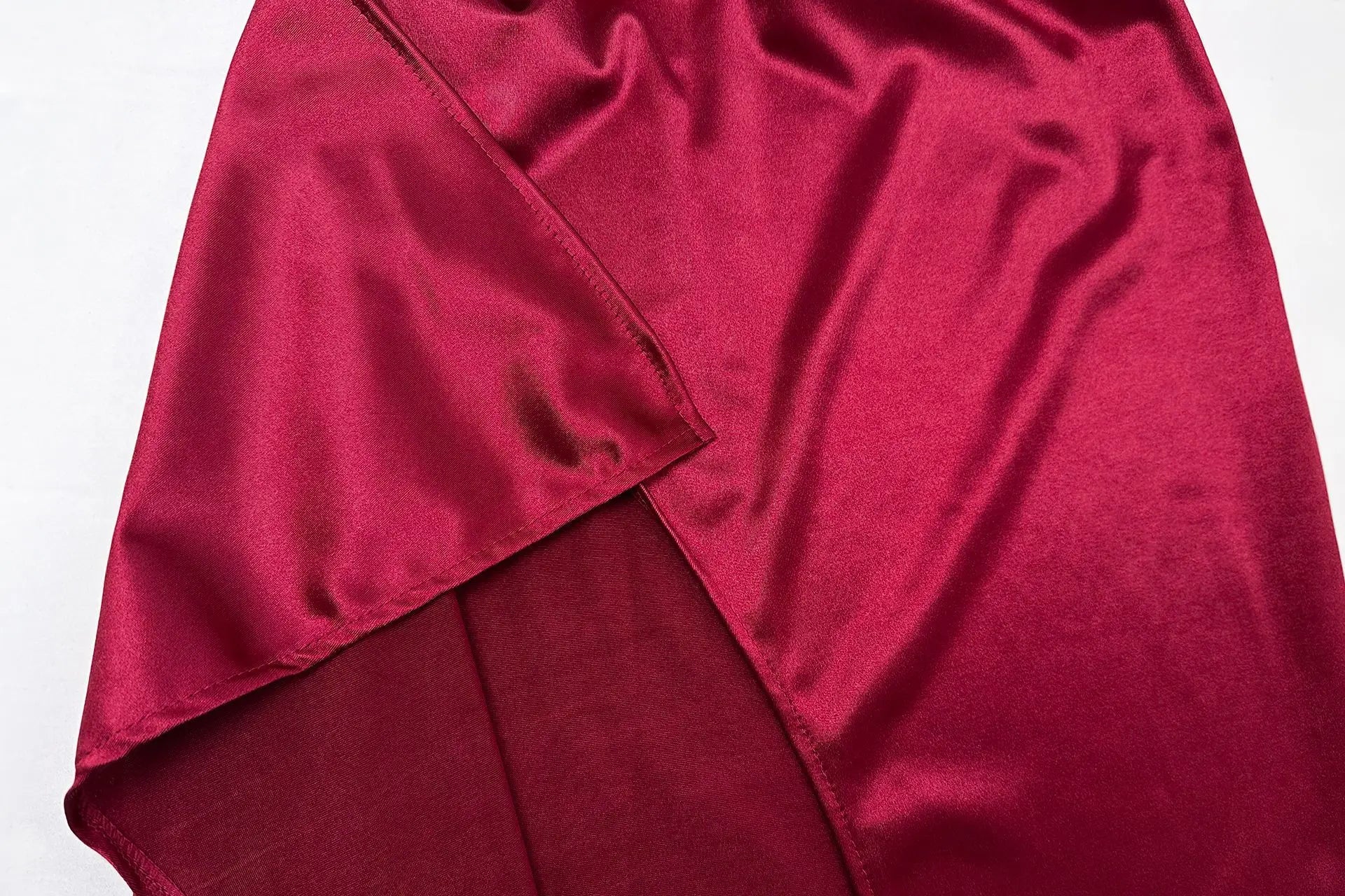 Ruched Backless Bodycon Maxi Dress – Round Neck Sexy Split Long Dress