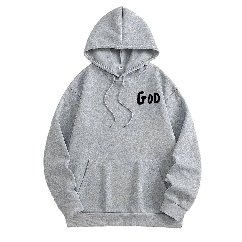Men's Christian God Graphic Hoodie – Long Sleeve Faith Pullover | All Season