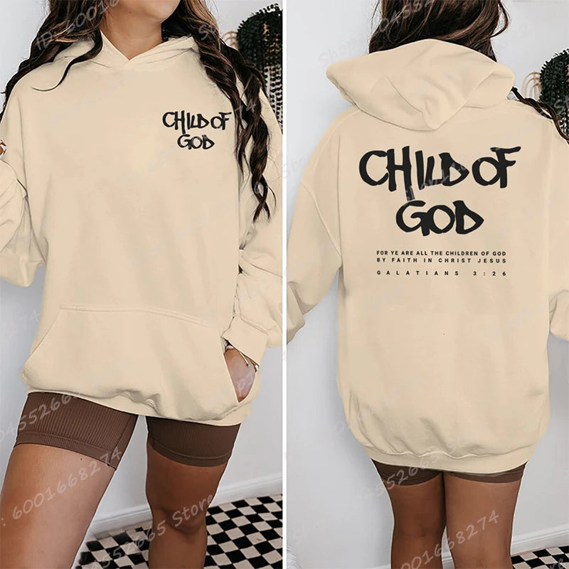 I Am a Child of God Hoodie – Christian Faith Sweatshirt for Women | Prayer Pullover