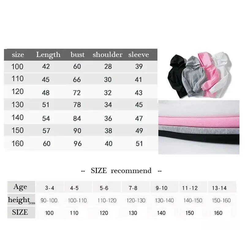Kids Dog Paw & Heart Hoodie – Kawaii Graphic Sweatshirt for Boys & Girls