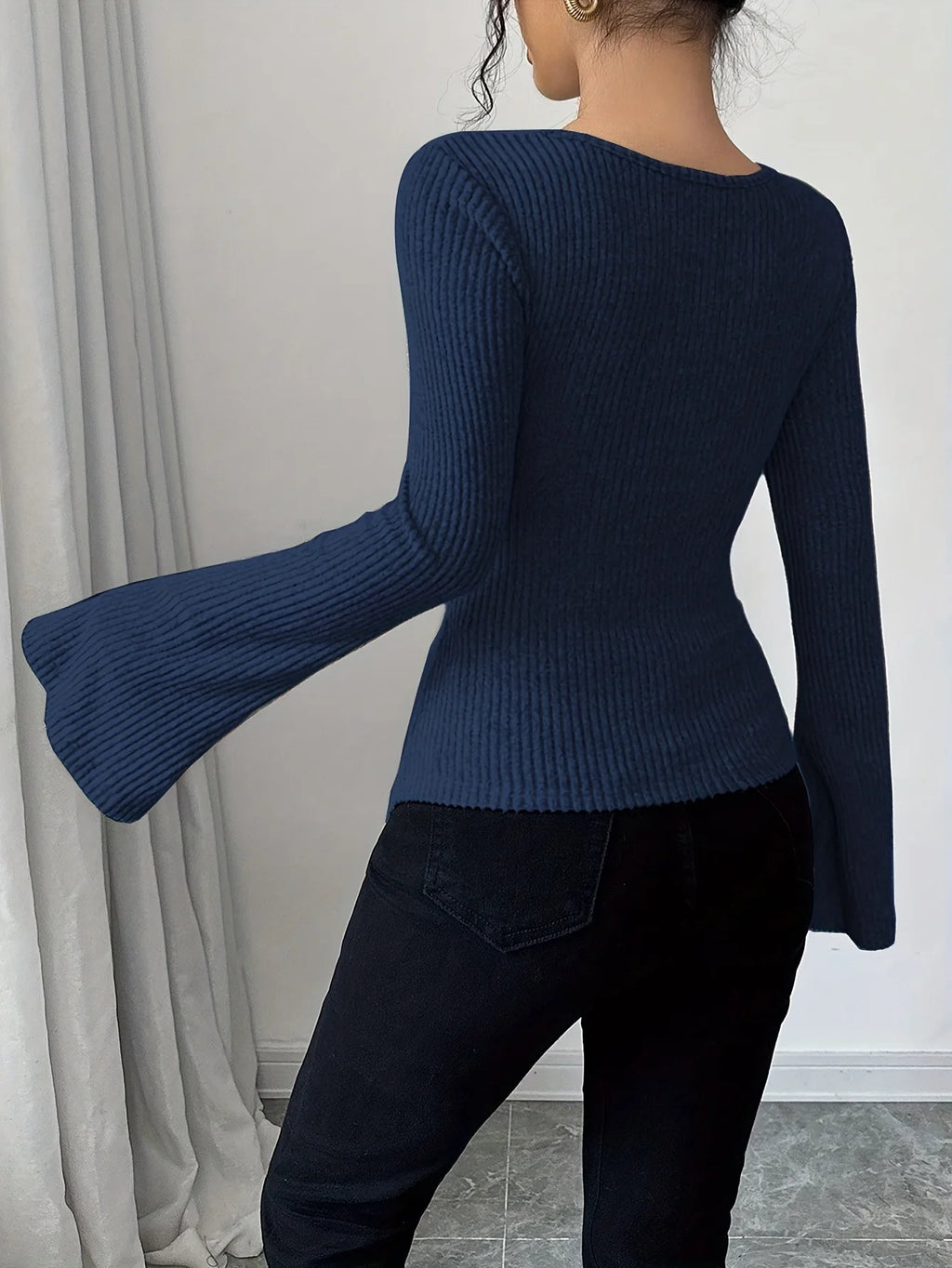 Y2K Long Sleeve Crop Top | Women's Off-Shoulder Autumn Winter Cropped Sweatshirt