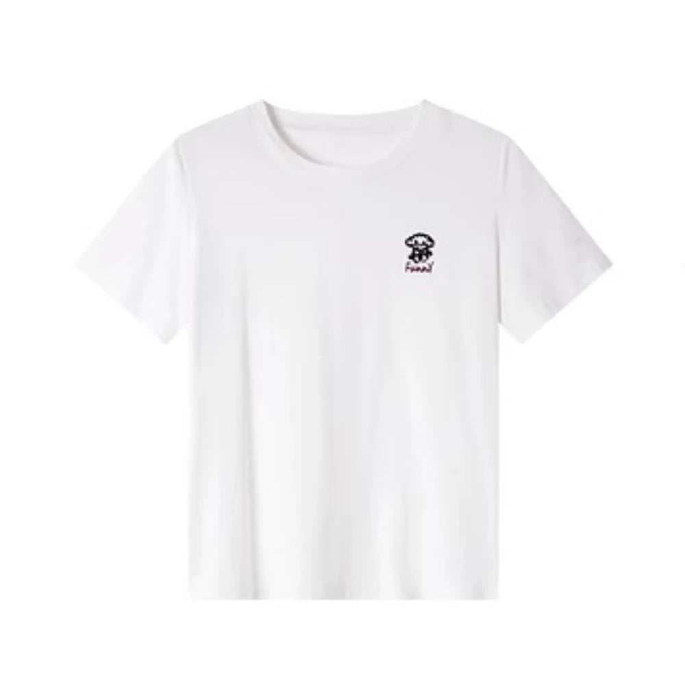 Women's Sequined Embroidered Short Sleeve T-Shirt | Simple Solid Summer Top