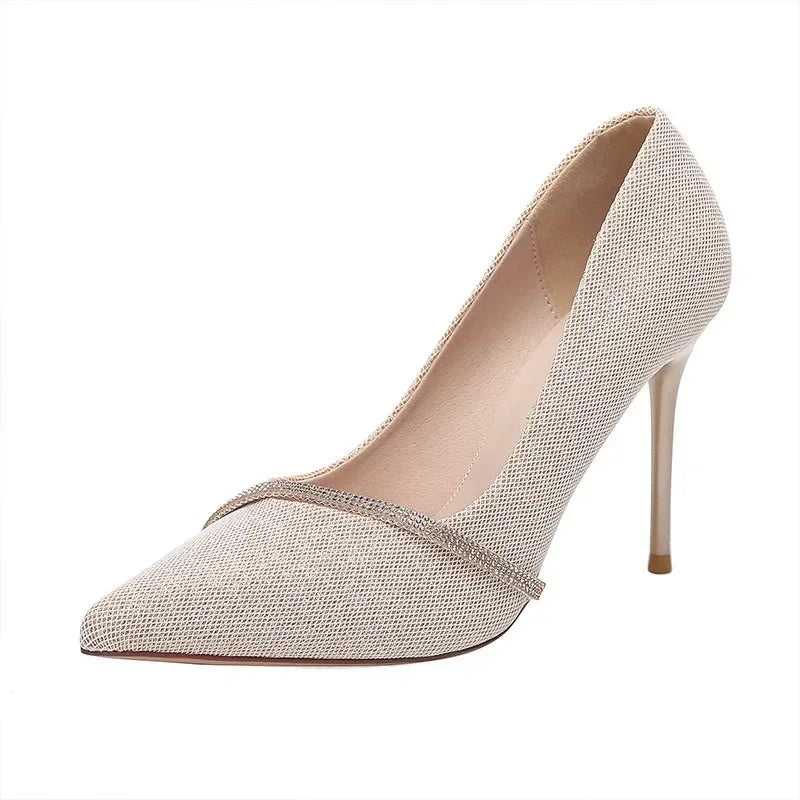 Women's Pointed Toe Stiletto Pumps – Elegant Dress & Wedding Heels