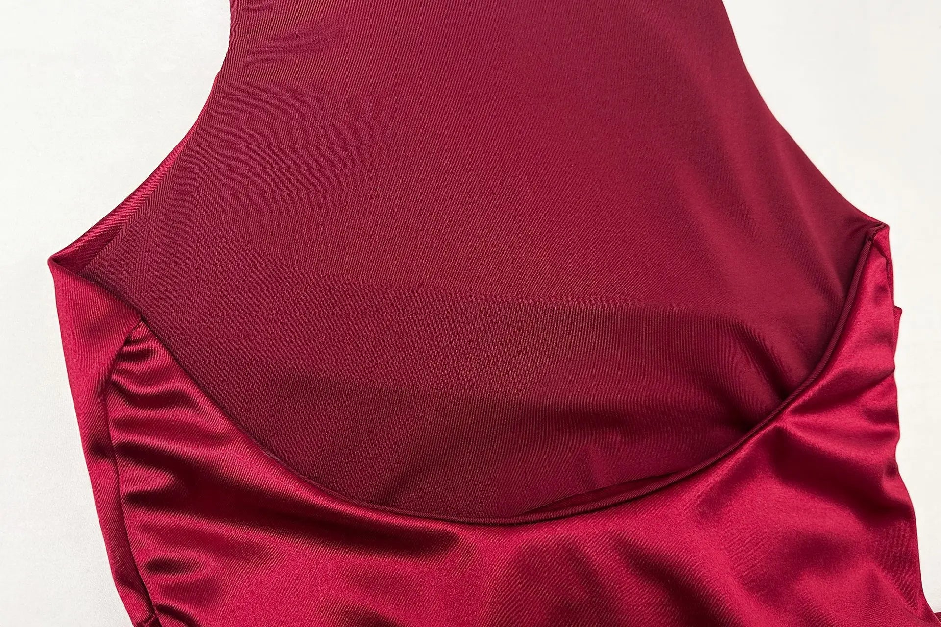 Ruched Backless Bodycon Maxi Dress – Round Neck Sexy Split Long Dress
