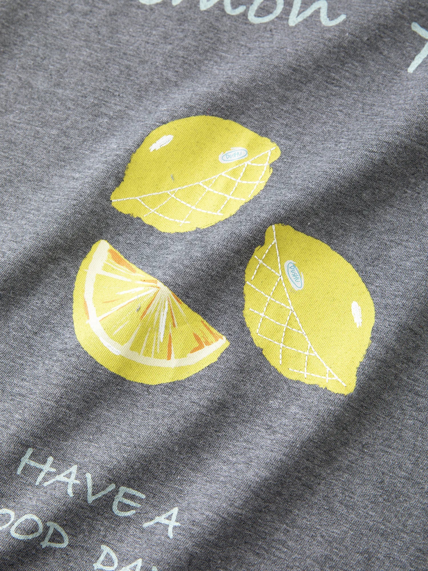 Women's Fruit Print Cotton Short Sleeve Top | Casual Loose Straight Shoulder Tee