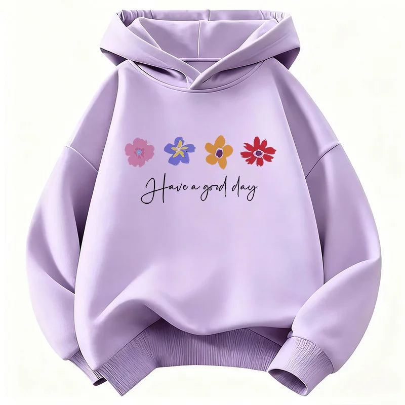 Have A Good Day Flower Hoodie for Kids | Children's Christian Sweatshirt