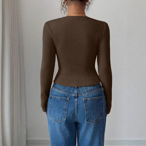 Asymmetrical Pleated T-Shirt | Women's Y2K Fashion Fall Winter Top