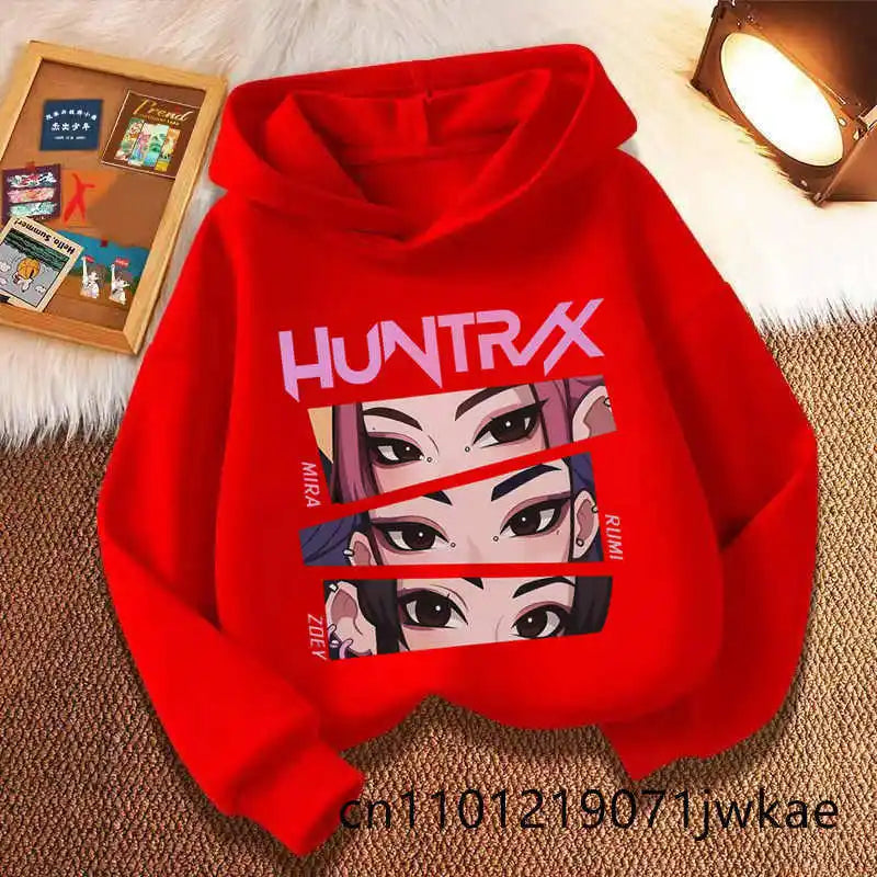 Kids Anime Graphic Hoodie – Cute Fashion Sweatshirt for Girls | Sizes 100–160