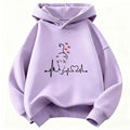 Kids Kawaii Cat & Heart Hoodie – Cute Graphic Sweatshirt for Boys & Girls | Sizes 110–160