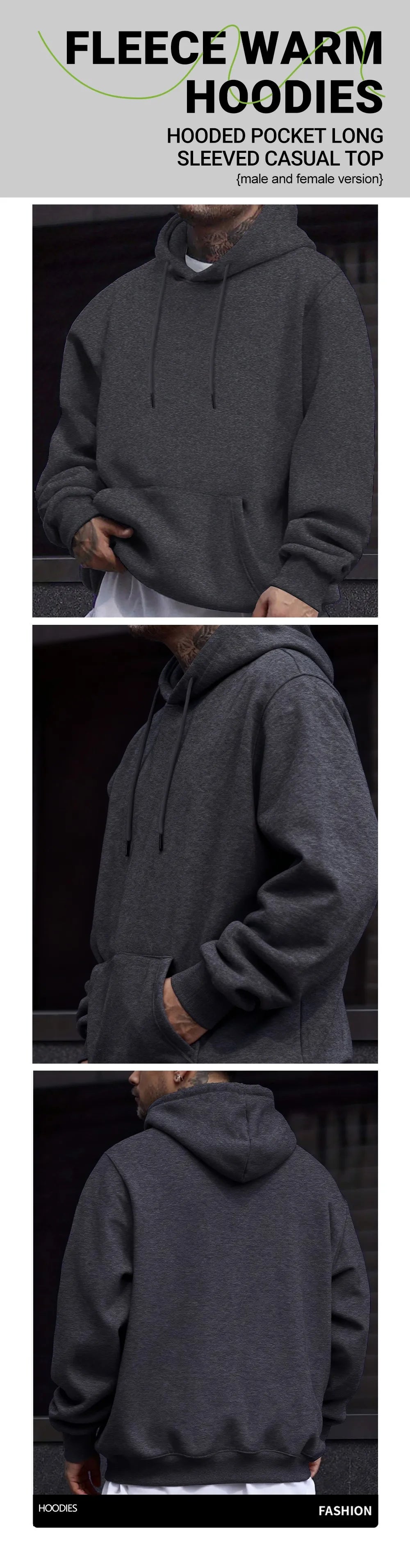 Men's Christian Faith Hoodie – Fleece Pullover with Pocket
