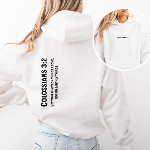 Bible Verse Hoodie | Inspirational Christian Faith-Based Apparel Pullover
