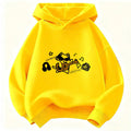 Kids Hip Hop Music Cat Hoodie – Cool Graphic Sweatshirt for Boys & Girls | Sizes 110–160