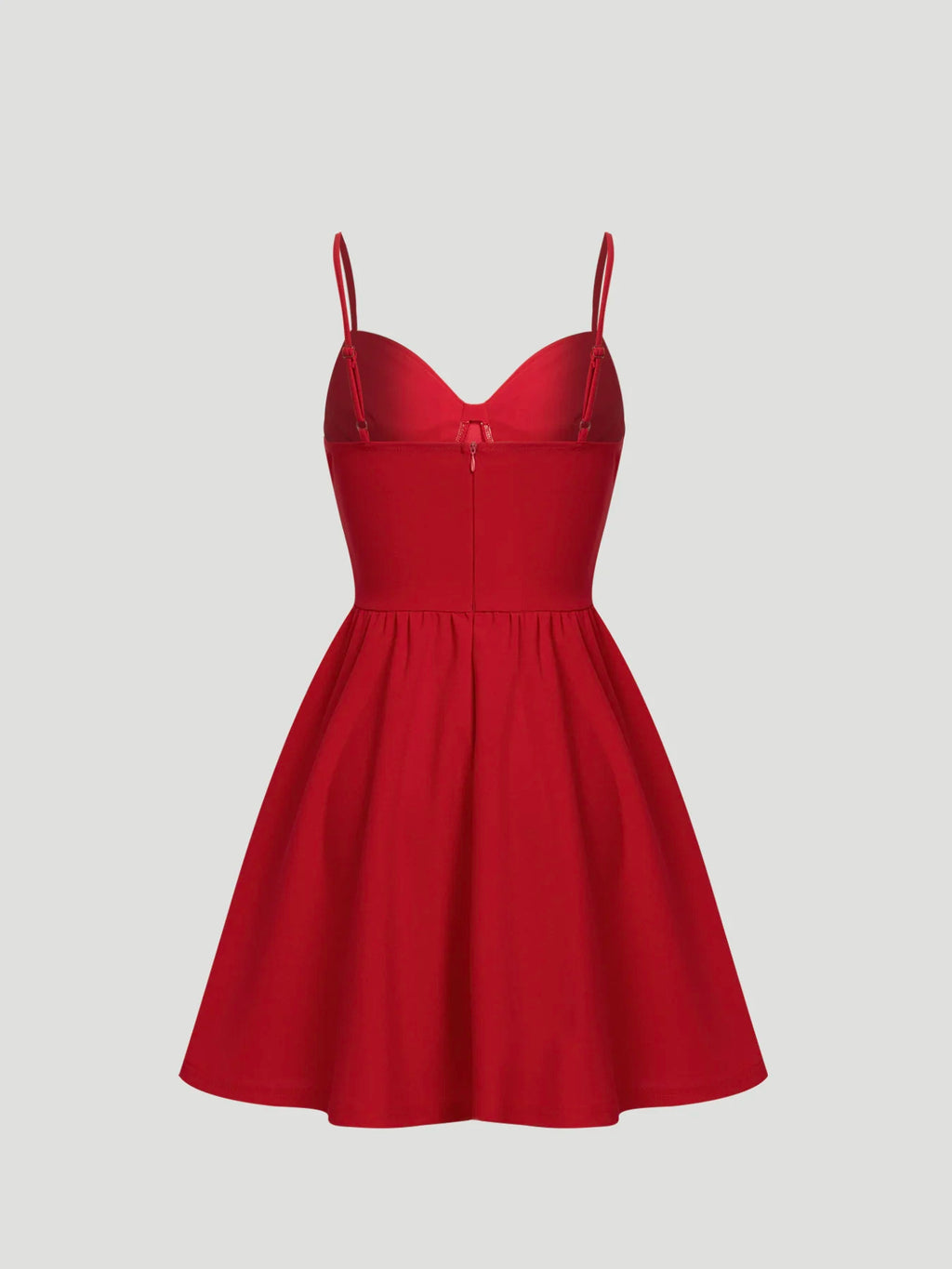 Women Spaghetti Strap Mini Dress Sweetheart Neck Corset Waist A Line Dress Cute Spring Summer Date Night Party Flared Dress