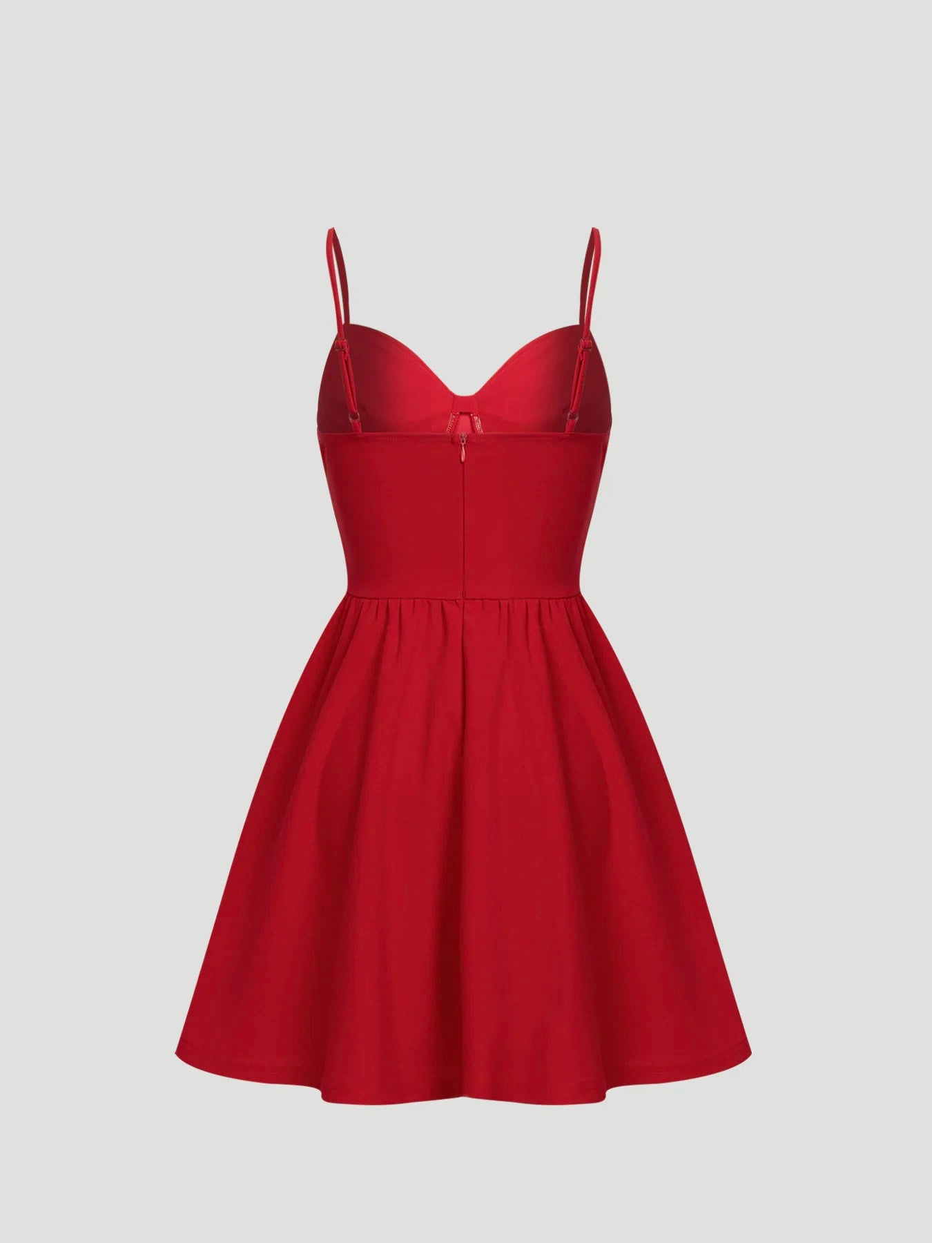 Women Spaghetti Strap Mini Dress Sweetheart Neck Corset Waist A Line Dress Cute Spring Summer Date Night Party Flared Dress