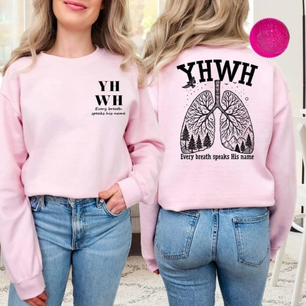 YHWH Lungs Sweatshirt | Yahweh Christian Pullover Hoodie