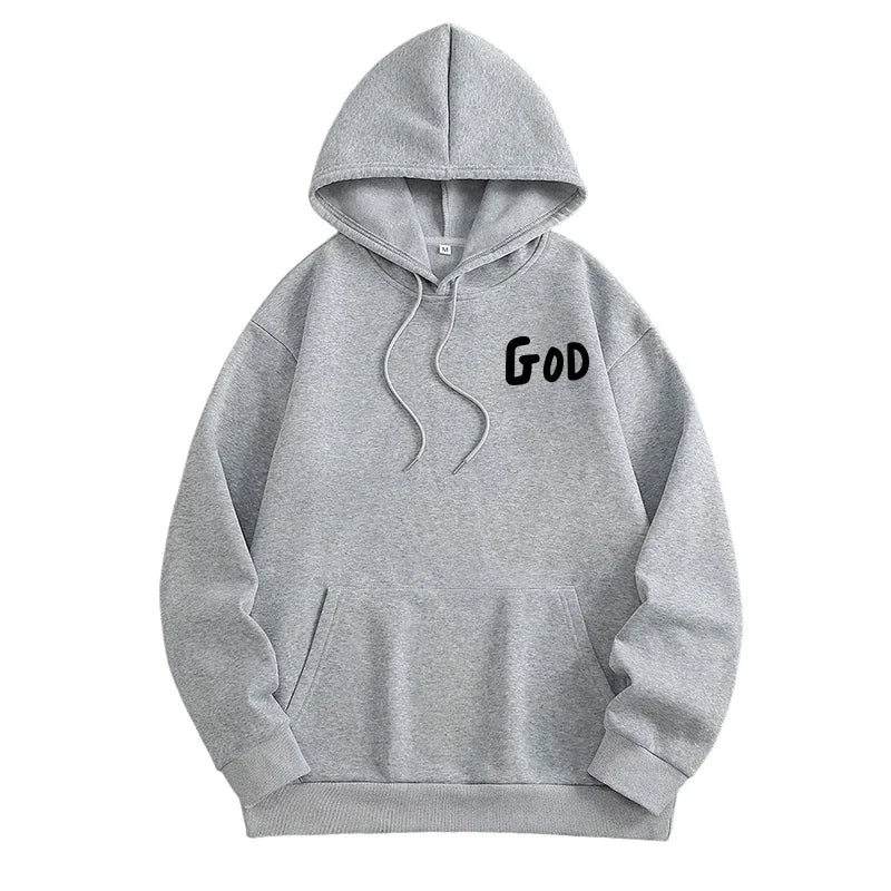 Men's Christian God Graphic Hoodie – Long Sleeve Faith Pullover | All Season