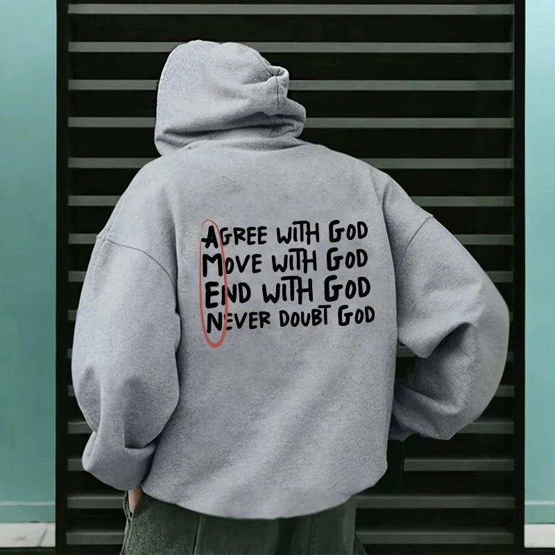 Men's Christian God Graphic Hoodie – Long Sleeve Faith Pullover | All Season