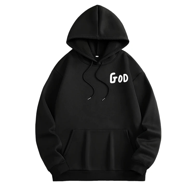 Men's Christian God Graphic Hoodie – Long Sleeve Faith Pullover | All Season