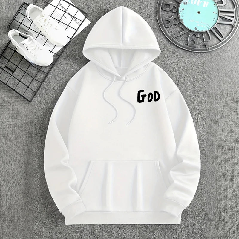 Men's Christian God Graphic Hoodie – Long Sleeve Faith Pullover | All Season