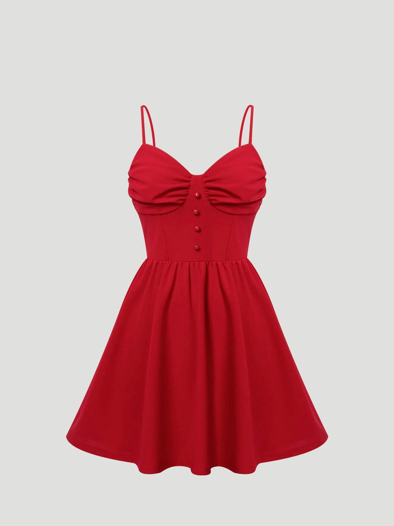 Women Spaghetti Strap Mini Dress Sweetheart Neck Corset Waist A Line Dress Cute Spring Summer Date Night Party Flared Dress