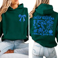 Deep Waters Christian Hoodie – Isaiah 43:2 Bible Verse Ocean Graphic Sweatshirt