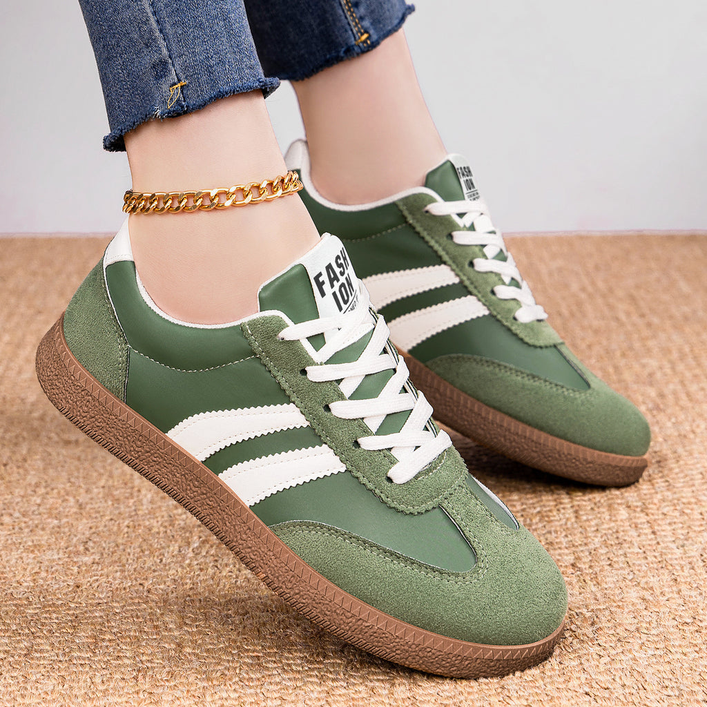 Women's Color-Block Soft-Sole Low-Cut Boots – Casual Lace-Up Shoes in 5 Colors